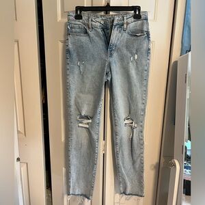 Old Navy Light Blue Distressed Jeans